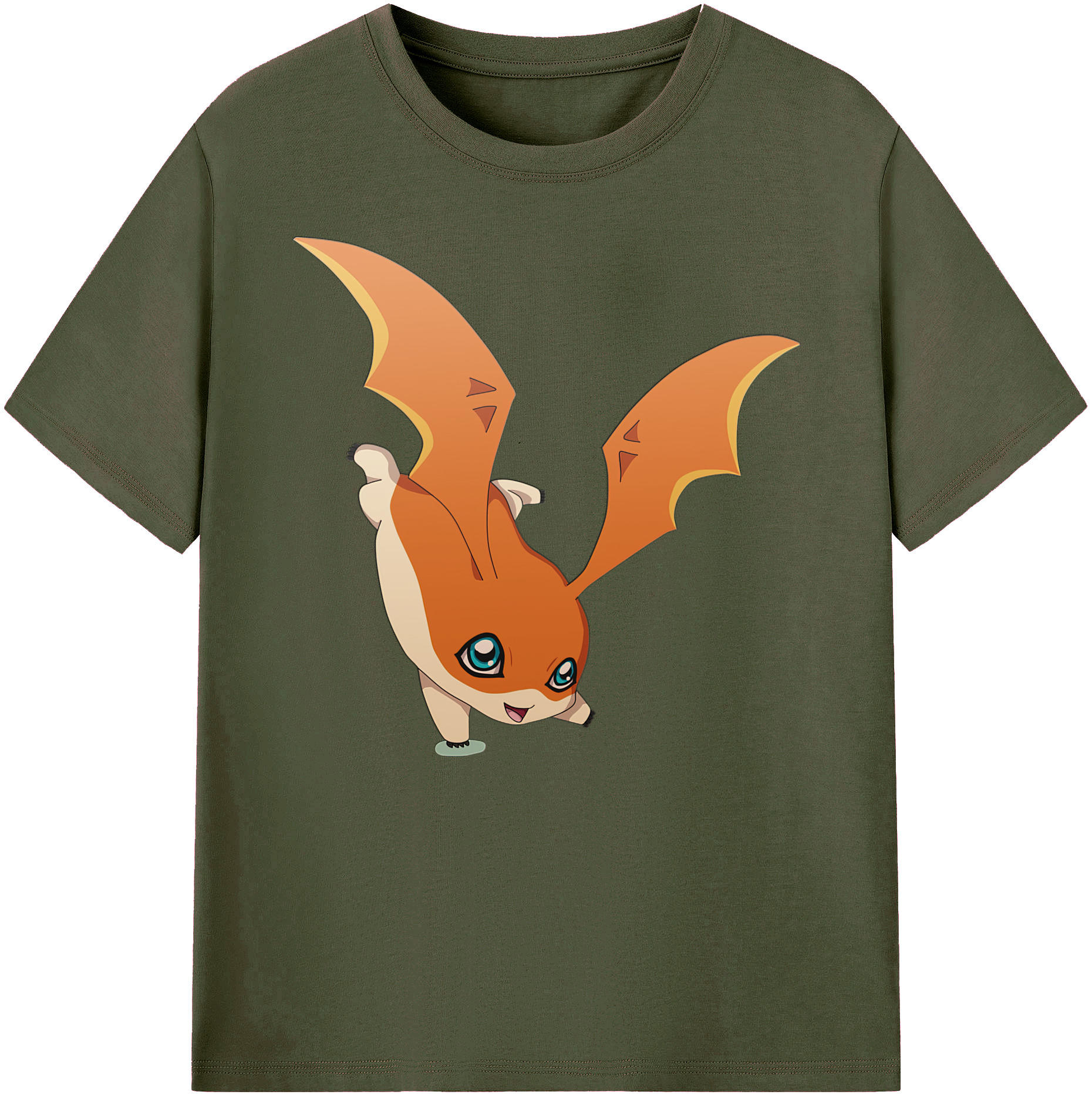 （画像用） Digimon デジタルモンスター/デジモン 綿100％ メンズ半袖Tシャツ｜肌触りやわらか＆通気性